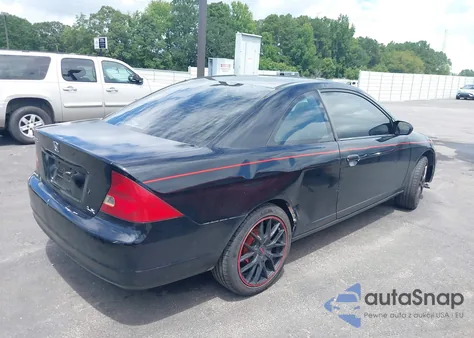 2001 Honda Civic Lx z USA, uszkodzony, nr VIN 1HGEM22501L028459